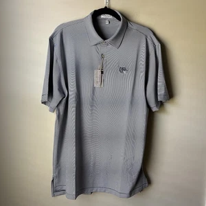 Peter Millar Gonzaga Bulldogs Camicia Polo Uomo Grande Righe NCAA College - Foto 1 di 9