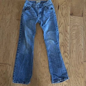 Wrangler 20X Straight Leg Blue Denim Jeans Boys 12 Western Rodeo Cowboy - Picture 1 of 5