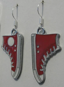 Pumped up kicks! earrings sneakers all stars rockabilly emo chuck taylor - Picture 1 of 5