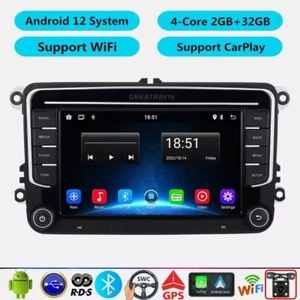 Stereo CarPlay for VW Golf MK5 MK6 Passat Head Unit GPS Radio Sat Nav +WIFI BT - Picture 1 of 16