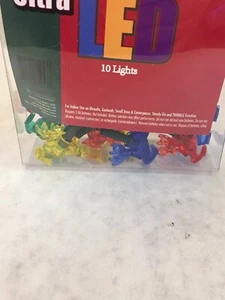 Led 10 Light Reindeer Set Red Yellow Blue Green - Picture 1 of 3