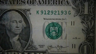 2013 Series $1 Dollar Birth Years 1929 & 1932 K91292193G - Image 1 of 3