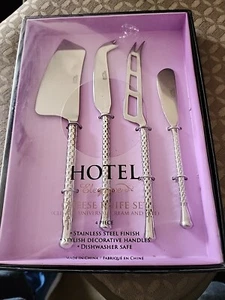 Hotel Elegance 4er Set Käsemesser Edelstahloptik Neu in Box - Bild 1 von 3