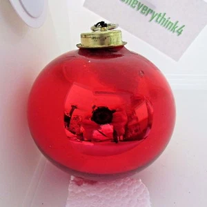 Vintage Red Heavy Glass Ornament - Picture 1 of 4