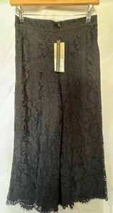 COAST black Natasha Lace Culottes. Size 8. RRP £79. - Picture 1 of 7