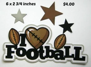 LOVE FOOTBALL Titel Sport Sammelalbum vorgefertigtes Paper Piecing von Rhonda - Bild 1 von 1