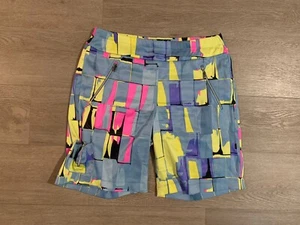 Jamie Sadock Shorts Womens 10 Multicolor Pockets Golf Logo Athletic  - Picture 1 of 6