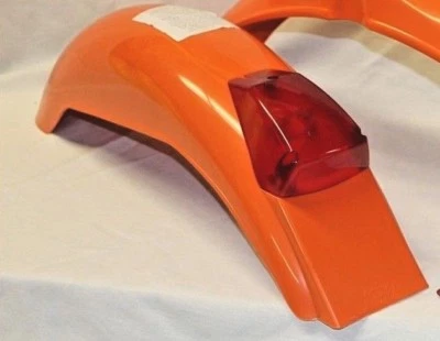 Guardabarros trasero naranja preston petty it enduro completo honda yamaha bultaco can-am Foto 1 de 4