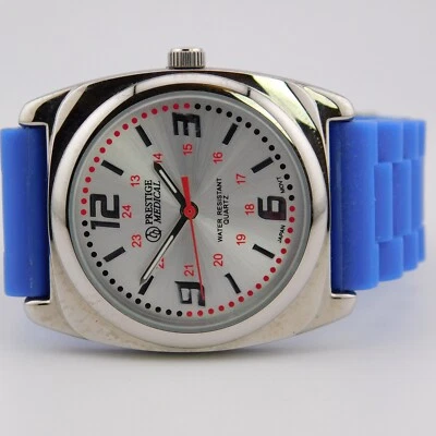 PRESTIGE MEDICAL синий тон группы кварцевые аналоговые женские часы новый аккумулятор - Изображение 1 из 4