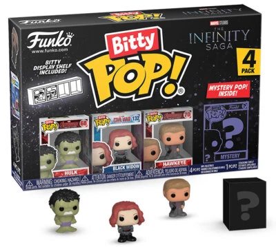 Funko Bitty Pop 4 Pack Marvel Infinity Saga Hulk Vinyl Figure Funko - Image 1 of 2
