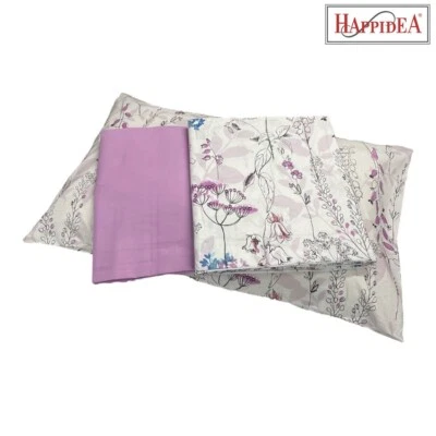 Lenzuola Happidea Lenzuola Matrimoniale Lido Rosa Made In Italia - Immagine 1 di 4