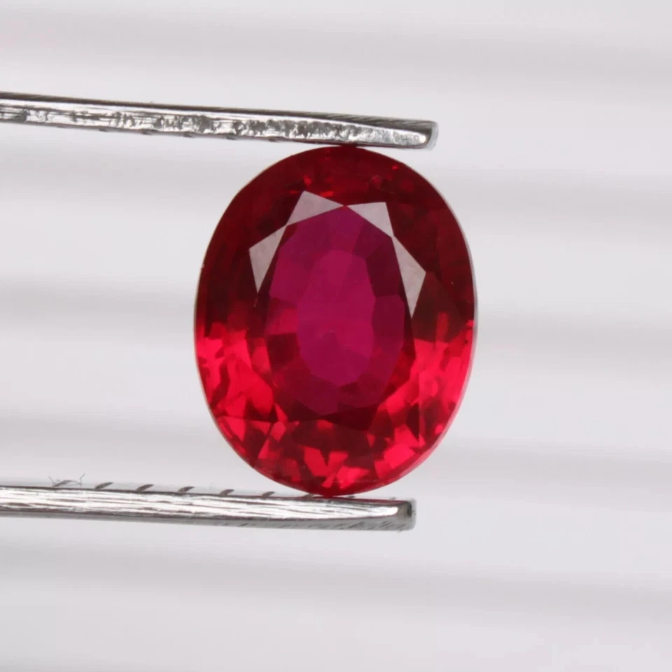 Red Ruby 6.60 Ct. Oval Cut Mozambique Precious Loose Gemstone - Image 1 of 4