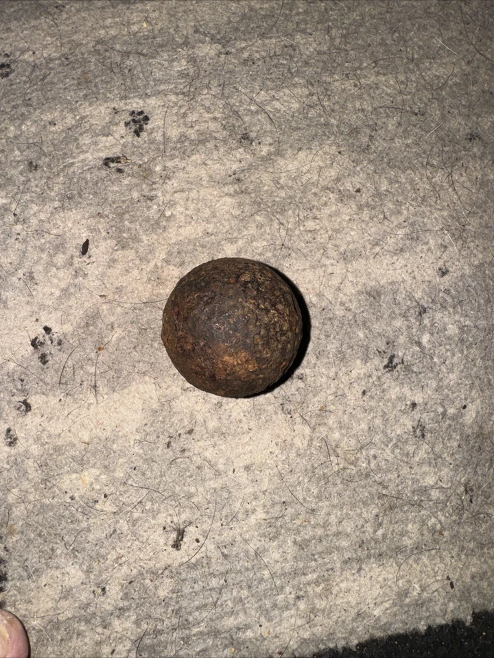 ¿Antigua Pre-Guerra Civil o Guerra Civil? "Bola de cañón de Estados Unidos de 1 libra (14,8 oz) 2""" Foto 1 de 1