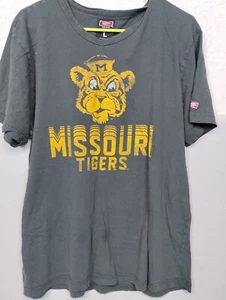 Missouri Tigers T-Shirt Größe L Kurzarm Grau Retro Style - Bild 1 von 6