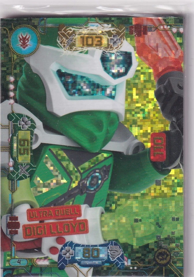 Lego Ninjago Series 5 TCG Trading Cards Card No. 4 Mega Duel Digi Lloyd - Image 1 of 1