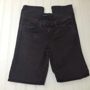 J Brand for Theory Rail Dark Plum Skinny Pants Women's Waist Size 25 - Picture 1 of 7