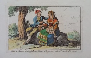 Uomo, e donna di Castiglione, Meser Raimondo, della Provincia di Teramo.  1816 - Imagen 1 de 1
