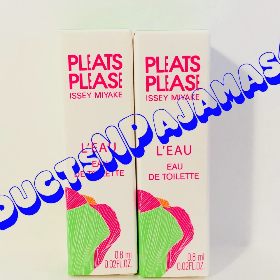 ЛОТ из 2 ~ Issey Miyake складки пожалуйста L'eau туалетная вода .02oz/0,8 мл образцы - Изображение 1 из 1