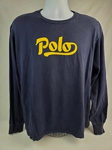 Vintage 1990s Polo Ralph Lauren Spell-Out Medium Long sleeve Shirt - Picture 1 of 9