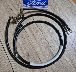 FORD XY GT BATTERY CABLE LEADS XR XT XW XA XB FALCON ZD ZC WITH CLAPPER STARTER - Picture 1 of 3