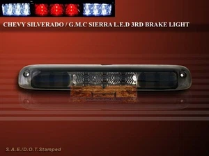 99-06 SILVERADO SIERRA 3RD THIRD BRAKE CARGO LED LIGHTS SMOKE LENS - Bild 1 von 2