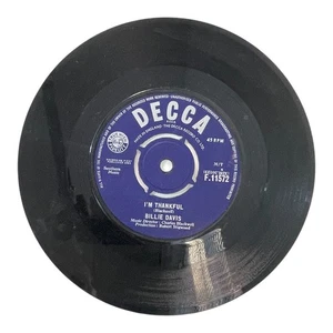 Billie Davis I'm Thankful Tell Him Decca 45 RPM Single F.11572 Vintage 1960s - Bild 1 von 2