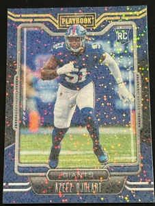 Azeez Ojulari 2021 Panini Playbook Blue Sparkle Rookie #163 New York Giants - Picture 1 of 2