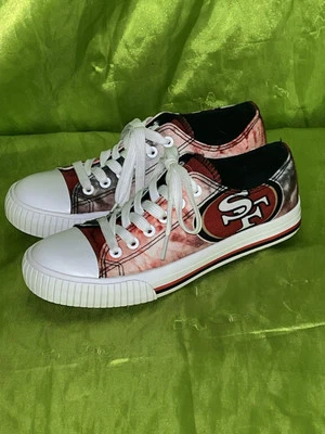 Foco San Francisco 49ers Women’s Shoes Size 7 NFL Team Logo Red - Image 1 of 4