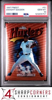 1997 FINEST #51 DWIGHT GOODEN YANKEES PSA 10 - Image 1 of 3