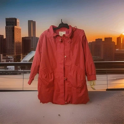 Chaqueta con capucha Mulberry Street para mujer grande RN 49469 rosa Foto 1 de 4