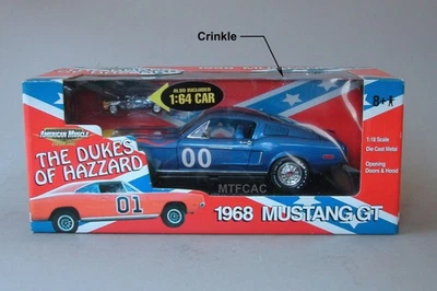 Mustang GT 1968 1:18 Racing Champions Ertl Dukes of Hazzard Cooter Foto 1 de 3