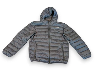 Chaqueta acolchada de invierno con capucha negra Eddie Bauer para niñas talla mediana 10-12 Foto 1 de 4