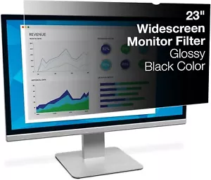 3M Privacy Filter for 23" Monitor – Reversible Gloss/Matte, Blue Light Blocking - Picture 1 of 7
