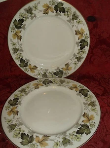 2 ROYAL DOULTON LARCHMONT TC 1019 DINNER PLATES.....EXCELLENT! - Picture 1 of 2