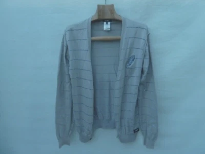 CNC Costume National Cardigan Men's 48 Putty Silver Milan Ready to Wear Cotton - Image 1 of 4