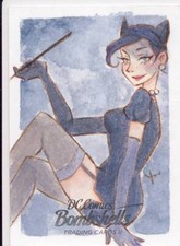2018 Cryptozoic DC Bombshells Series 2 Sketch Card Yukari Catwoman