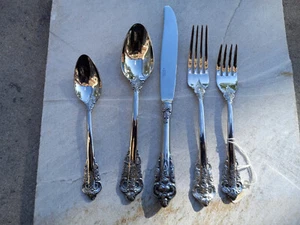 Godinger Baroque Silverplated 5-Piece Place Setting NOS - Picture 1 of 15