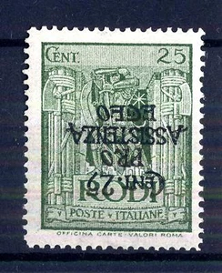 EGEO (Emiss. Gen.) - 1943 - "Pro assistenza Egeo" - 25 + 25 c. - Sovr. capovolta - Picture 1 of 1