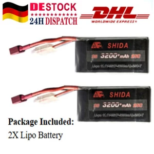 2 Stücke 11,1V 3200mAh 25C Deans T Stecker für MJX 14301 14302 14303 14209 14210 - Bild 1 von 7