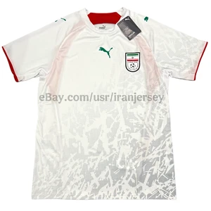 2006/07 IRAN Home Jersey PUMA (very Fitted) World Cup Soccer shirt WHITE kit NEW - Picture 1 of 14
