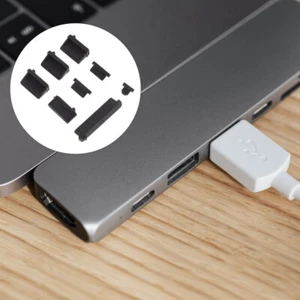 3 zestawy korków przeciwpyłowych ochrona przeciwpyłowa wykonana z silikonowej pokrywy portu USB - Zdjęcie 1 z 12