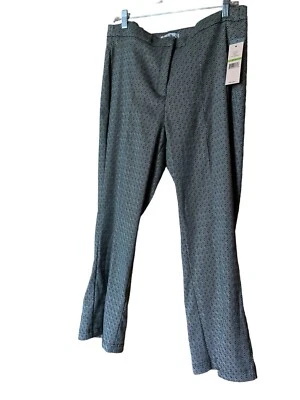 Pantalones Nanette Lepore Estampados 14 Dorado Negro‎ Aberturas Frontales Glamour Fiesta de Vacaciones Nuevos con Etiquetas Foto 1 de 4