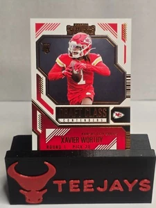 Panini Contenders Draft Class 2024 Xavier Worthy #6 RC Bronze Parallèle - Photo 1/2
