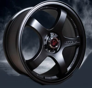 FIAT 500 Custom Wheels - GTR - Competizione - Black Finish - 17" - Picture 1 of 4