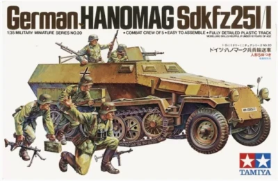 Tamiya 35020 Miniature Militare / Tedesco Hanomag SDKFZ251/1 Scala 1/35 Track48 - Immagine 1 di 4