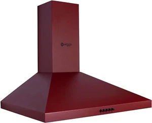 Cappa aspirante Wiggo 60 cm I cappa a parete aria di scarico o ricircolo 300 m3/h - rosso