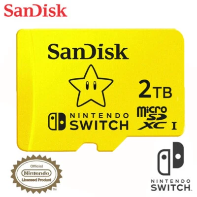 2TB SanDisk microSDXC Speicherkarte Card for Nintendo Switch C10 UHS-I U3 120MBs - Bild 1 von 4