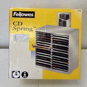 Fellowes Computerware CD Spring Storage Unit Spring Ejection 30 CD CD-ROM IN BOX - Picture 1 of 6