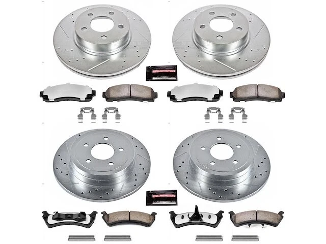 Комплект переднего и заднего тормозных колодок и ротора для 2003 Ford Explorer Sport 4WD QQ914PX - Изображение 1 из 1