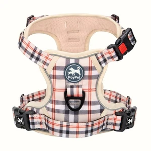 Plaid Dog Harness, No Pull Front Clip Pet Vest Harness, Soft Padded Reflectiv... - Picture 1 of 5